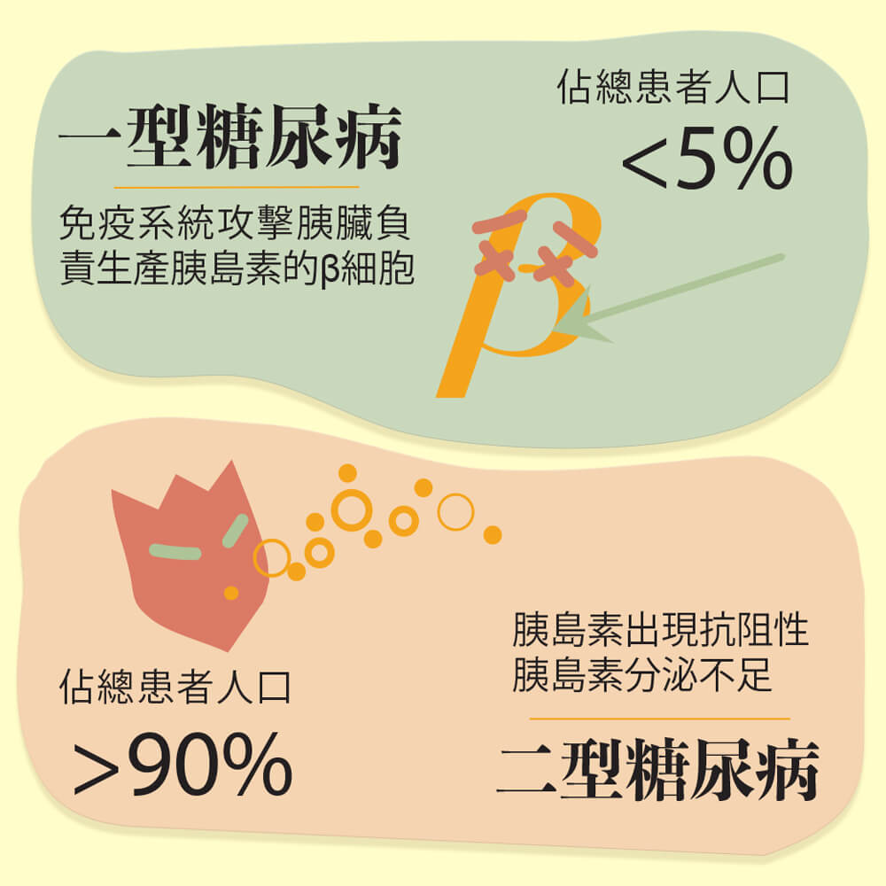 兒童糖尿病成因及1,2型糖尿病